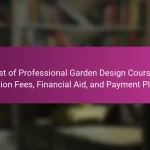 Cost of Professional Garden Design Courses: Tuition Fees, Financial Aid, and Payment Plans