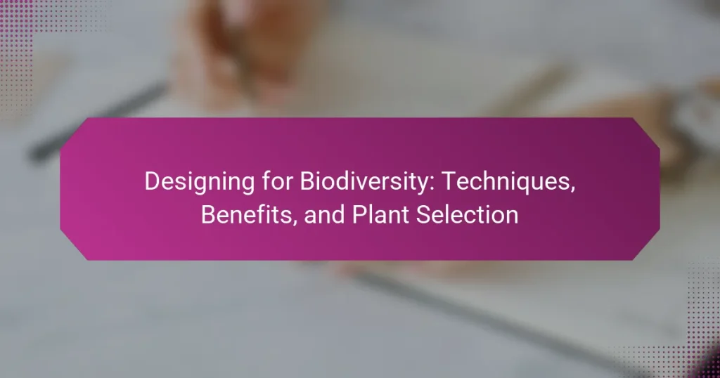 Designing for Biodiversity: Techniques, Benefits, and Plant Selection