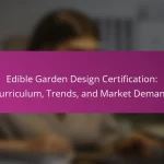 Edible Garden Design Certification: Curriculum, Trends, and Market Demand