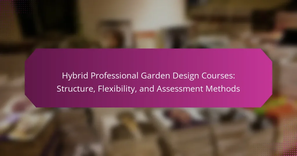 Hybrid Professional Garden Design Courses: Structure, Flexibility, and Assessment Methods