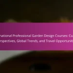 International Professional Garden Design Courses: Cultural Perspectives, Global Trends, and Travel Opportunities