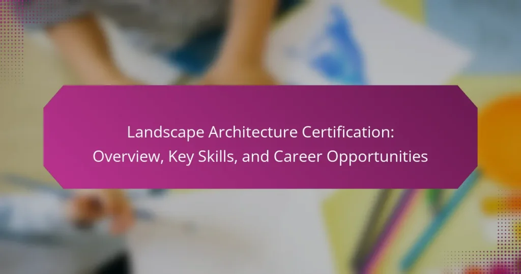 Landscape Architecture Certification: Overview, Key Skills, and Career Opportunities