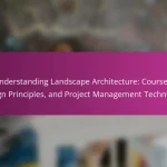 Understanding Landscape Architecture: Courses, Design Principles, and Project Management Techniques